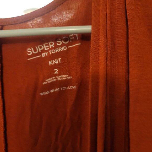 Torrid Super Soft Knit Maxi Cardigan Size 2 - Picture 2 of 2